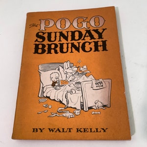 The Pogo Sunday Brunch, by Walt Kelly, vintage book, cartoon, comics