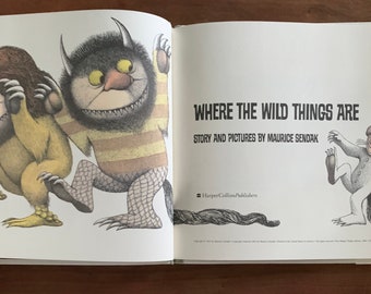 Where the Wild Things Are ,by Maurice Sendak, Vintage Childrens