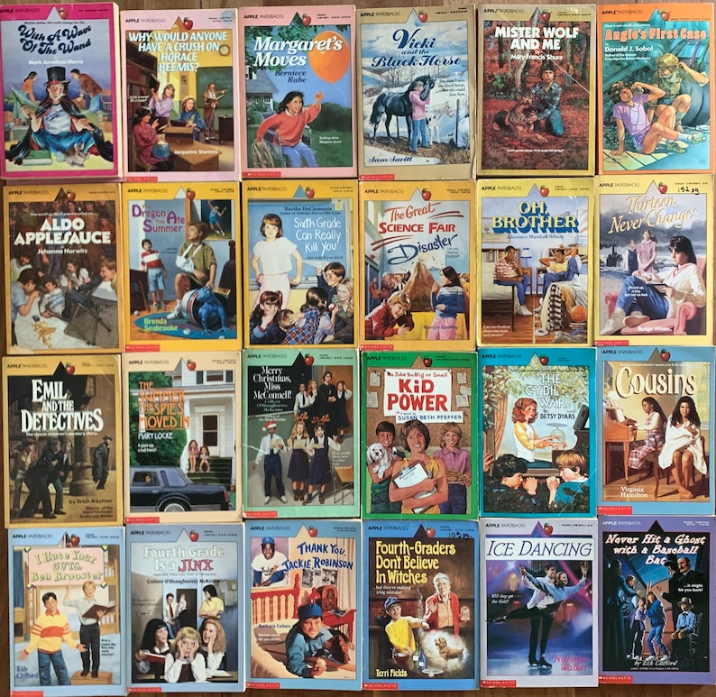 Apple Paperbacks, vintage kids books, summer reading, scholastic books, 1980s and 1990s, image 5