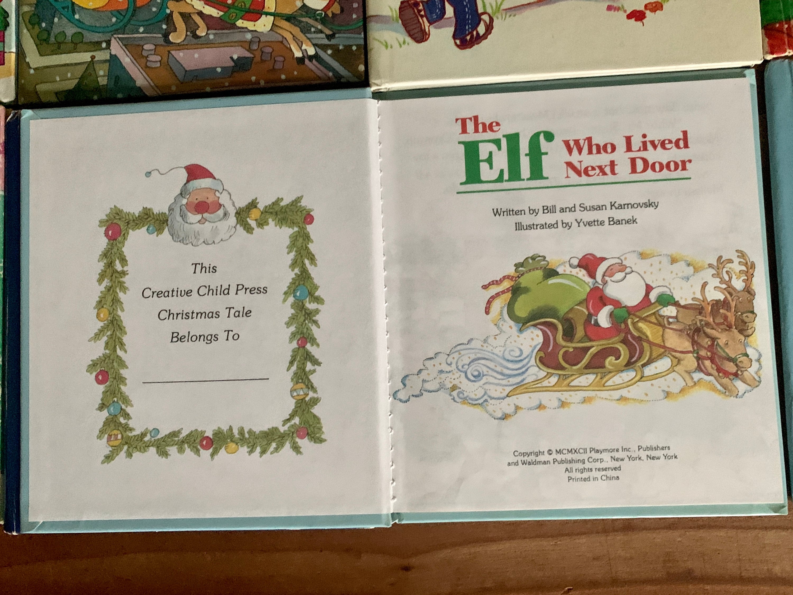 Mini Vintage Christmas Books: 1990s Landoll's & Creative Child