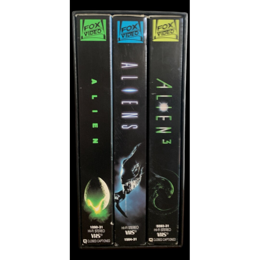 1993 Alien Trilogy VHS Box Set Alien Aliens Alien 3 Vintage Etsy