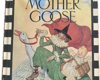 The Real Mother Goose, vintage children's book, Nursery Rhymes,