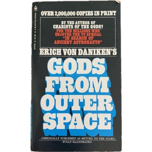 Gods from Outer Space, Erich Von Daniken, vintage paperback book, 1974