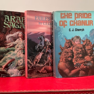C.J. Cherryh, vintage fantasy book lot,