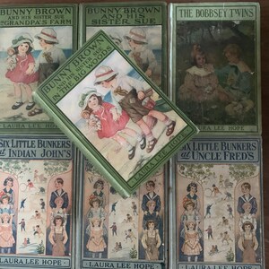 Vintage Laura Lee Hope Book Collection: Bobbsey Twins, Bunny Brown, Six Little Bunkers