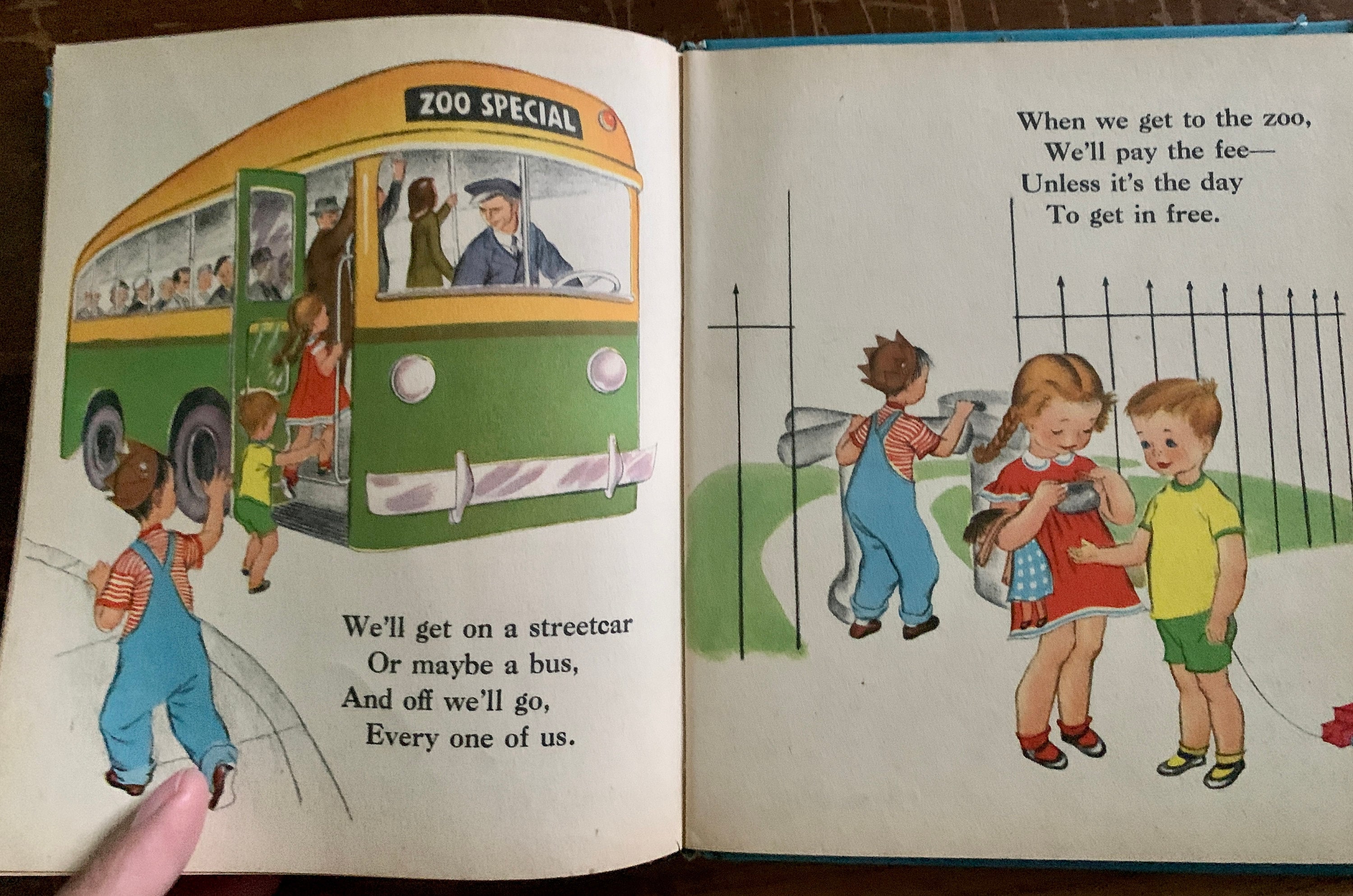 This Way to the Zoo: 1948 Vintage Children's Book - Etsy