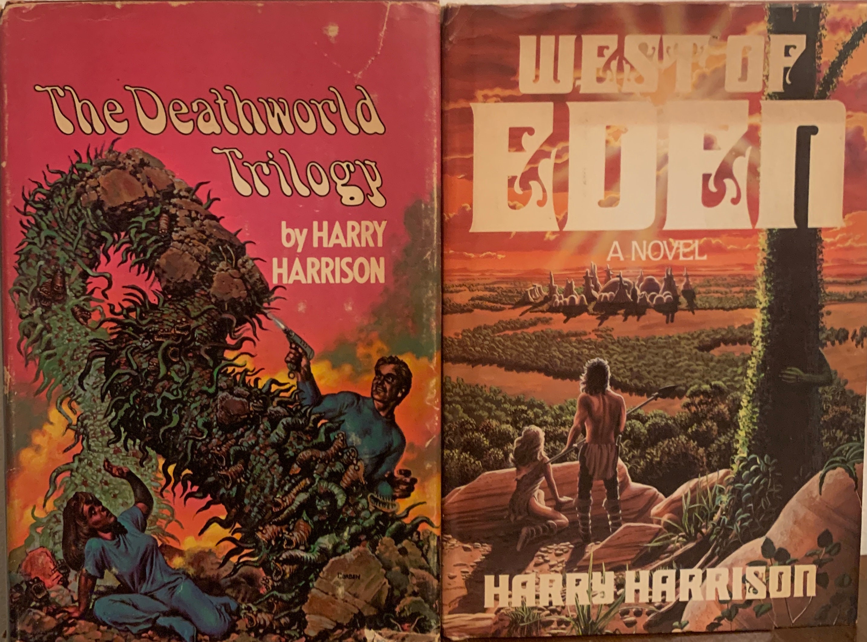 Two Vintage Harry Harrison Novels, the Deathworld Trilogy 1968 and