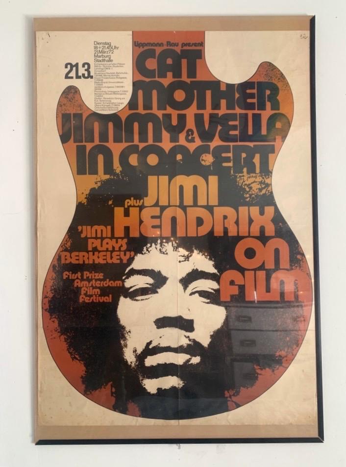 Vintage 1972 Jimi Hendrix “jimi Plays Berkeley” German Concert