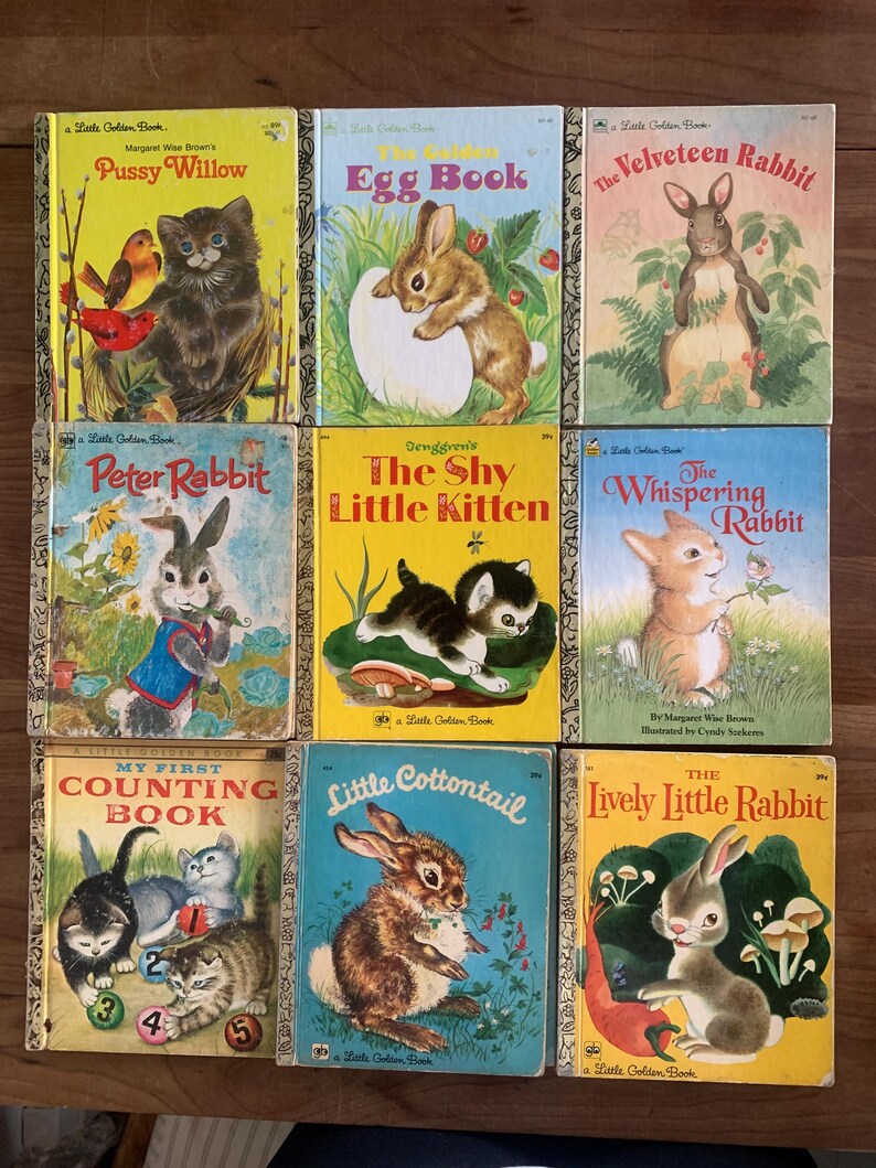 Vintage Easter Little Golden Books, Peter Rabbit, Velveteen Rabbit - Etsy