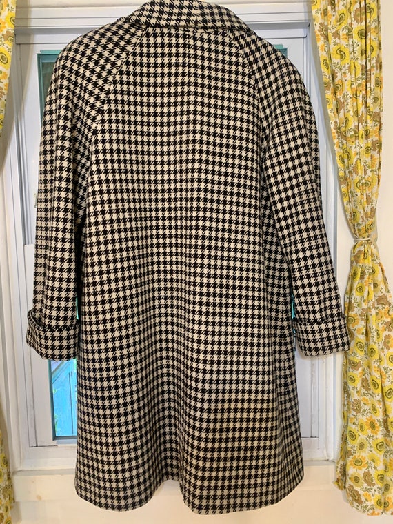Vintage Samantha Taylor coat, Houndstooth 100% wo… - image 9
