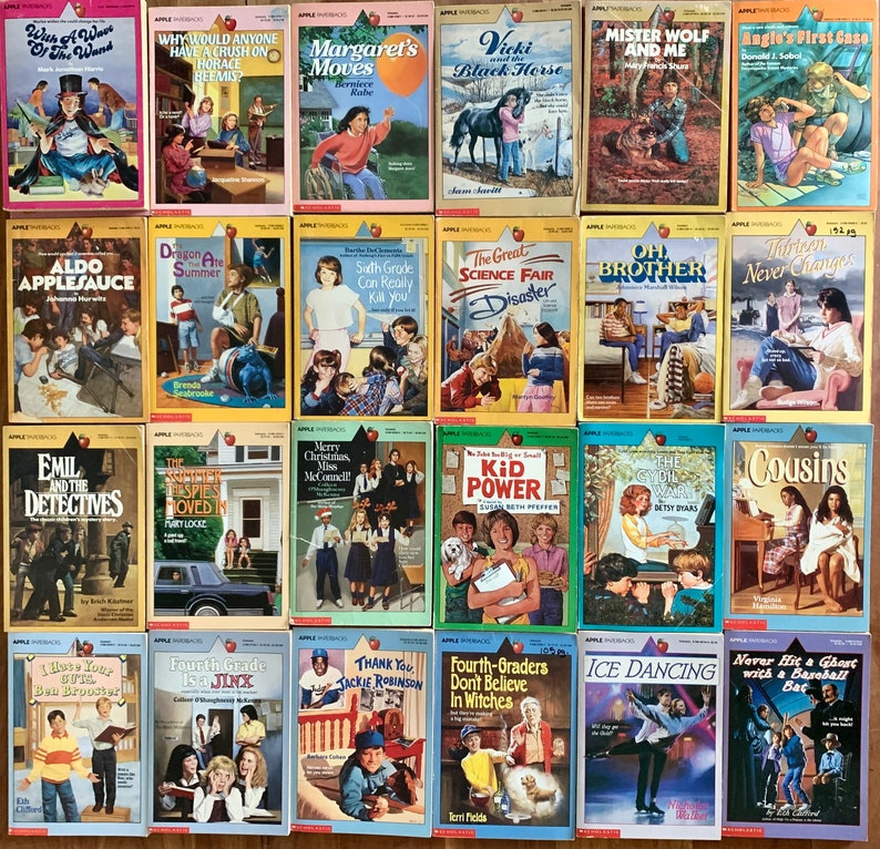 Apple Paperbacks, vintage kids books, summer reading, scholastic books, 1980s and 1990s, image 6