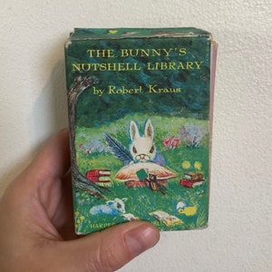 The Bunny's Nutshell Library by Robert Kraus: Mini Book Set - Etsy