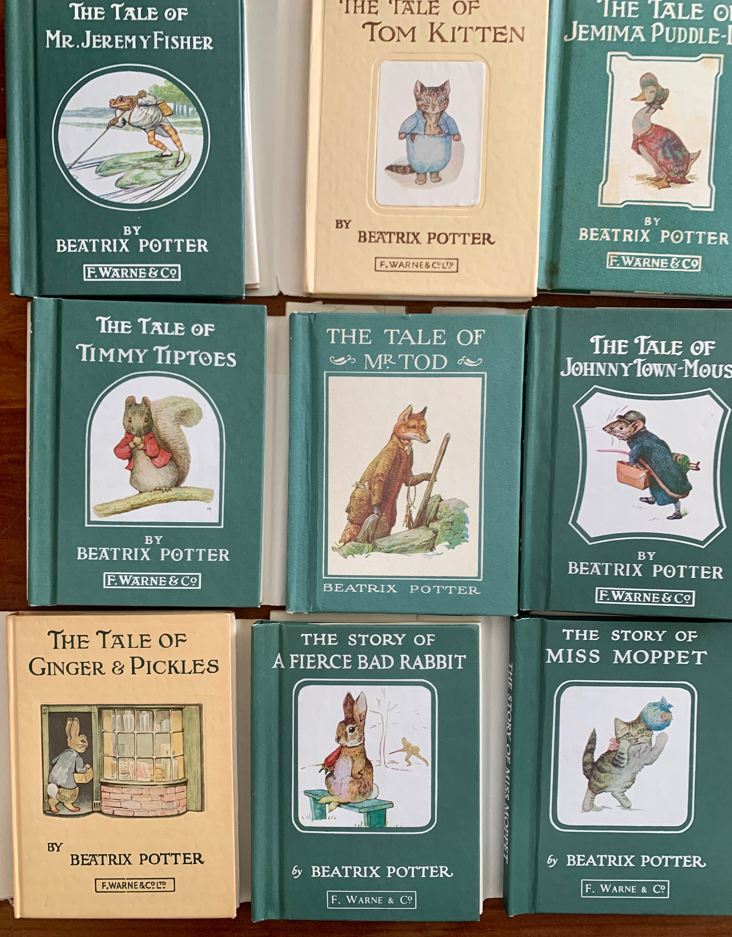 Vintage Beatrix Potter Peter Rabbit Mini Book Set | 22