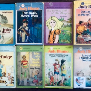 Restocked! Sold separately, JUDY BLUME , Dell Yearling Books, vintage paperback, childrens books, summer reading ,