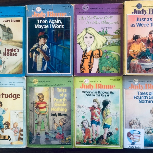 Restocked! Sold separately, JUDY BLUME , Dell Yearling Books, vintage paperback, childrens books, summer reading ,