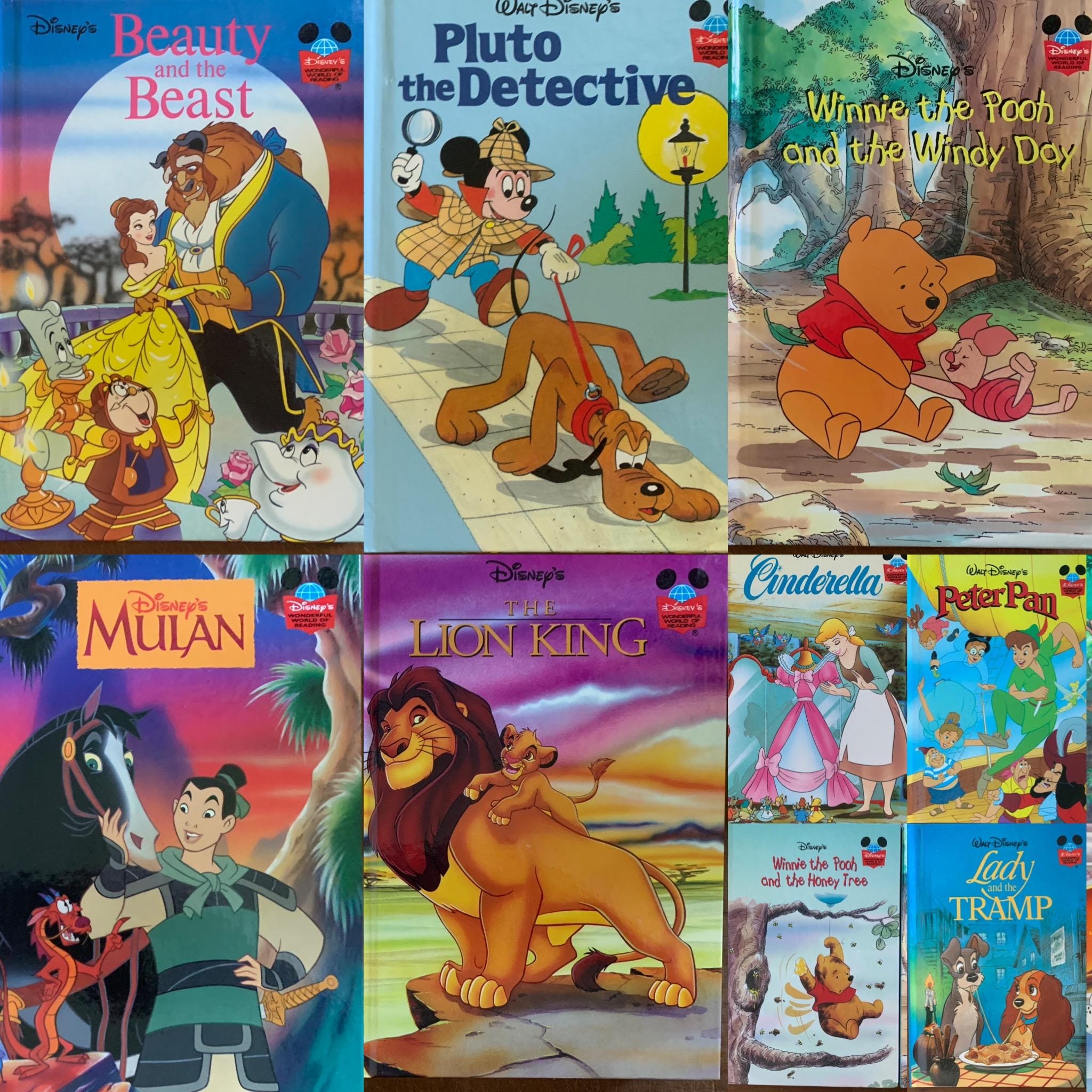 Vintage Disney's Wonderful World of Reading Book, 1990s Nursery