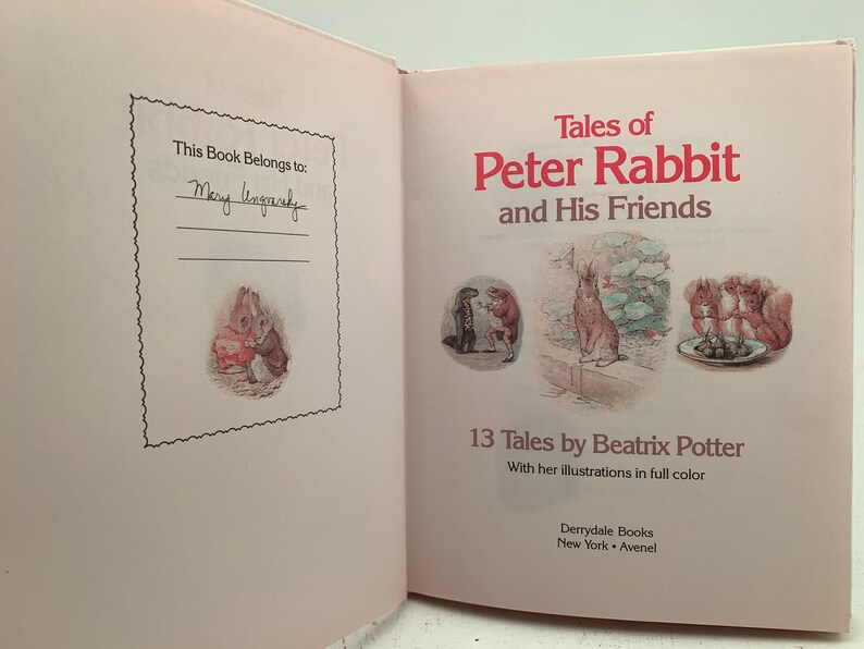Triplets From Peter Rabbit Tales of Peter Rabbit and His Friends, With Thirteen Beatrix Potter ...