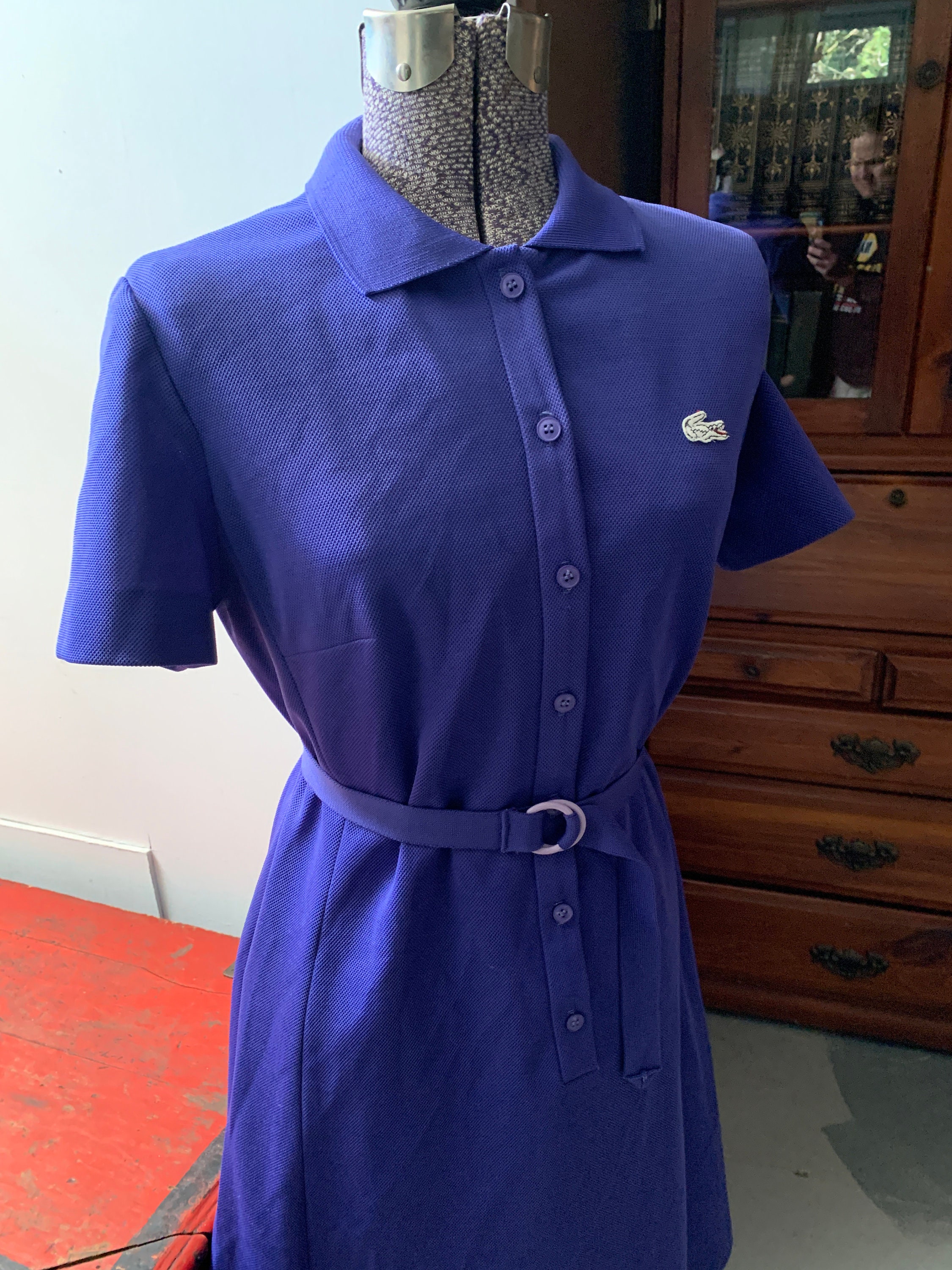 Vintage Dark Purple David Crystal LACOSTE Polo Dress - Etsy