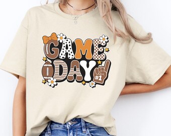 Groovy Game Day Shirt | Football Match Day Tee | Retro Football Mom Sweatshirt | Cute Sports Apparel | Game Day Group Shirts | Fall Game Day