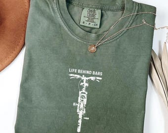 Comfort Colors® Funny Cycling T-Shirt, Bike Rider Tee, Mountain Biking Road Cycling Gift for Cyclists, Men Women Bicycle Rider Shirt