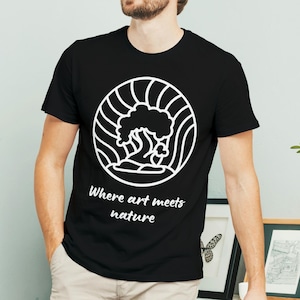 Where Art Meets Nature Bonsai T-shirt, Perfect for Bonsai Lovers, Bonsai Art Shirt, Horticulture Gift, Aesthetic Nature Tee