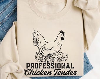 Professioneel sweatshirt kip, shirt kipliefhebber, cadeau plattelandsmeisje