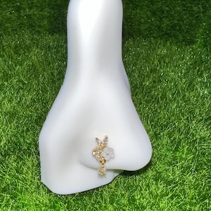 Flower Dangle Nose Ring
