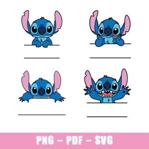 Stitch SVG, Lilo and Stitch Svg, Angel svg, silhouet svg, Tumbler svg, stitch Tumbler svg, bundel Svg, Stitch Pack, aangepaste steeknaam Svg