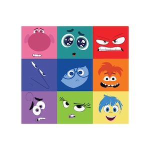 Inside Out 2 PNG, paquete Inside Out Clipart, Inside Out SVG PNG, Ira Alegría Tristeza Vergüenza Ansiedad, Envidia, Hastío, Inside Out 2 Descargar