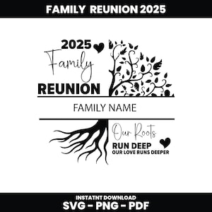 家族の再会の樹 SVG、私たちのルーツは深く根付いています SVG、家族の再会の SVG、家族の再会のシャツのデザイン、家族の再会の樹 2024、再会の樹 2025