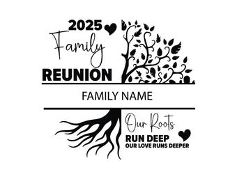 Family Reunion Tree SVG, Our Roots Run Deep SVG,Family Reunion SVG,Family Reunion Shirt Design,Family Reunion Tree 2024, Reunion Tree 2025