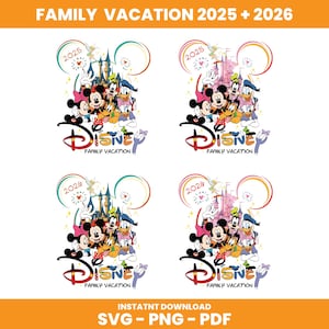 Viagem em Família 2025 PNG-Svg,2025 Férias em Família Png,Magical Kingdom 2025 Png, Viagem em Família Sublimação, Family Squad Svg, Download instantâneo