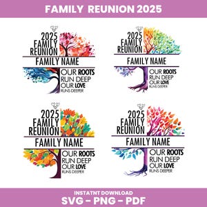 Árvore de Reunião de Família 2025 SVG PNG Árvore Genealógica Svg Designs Árvore da Vida Svg Png Reunião Svg Png Ideias para Camisetas de Reunião de Família png svg pdf