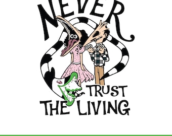 Never Trust The Living Halloween Quote Png, Halloween Beetle Png, It'S Show Time Horror Png, Halloween Horror Png Design