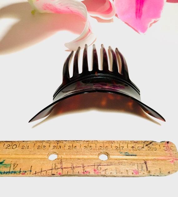 Translucent Shell Hair Comb Small Antique | Fine … - image 3