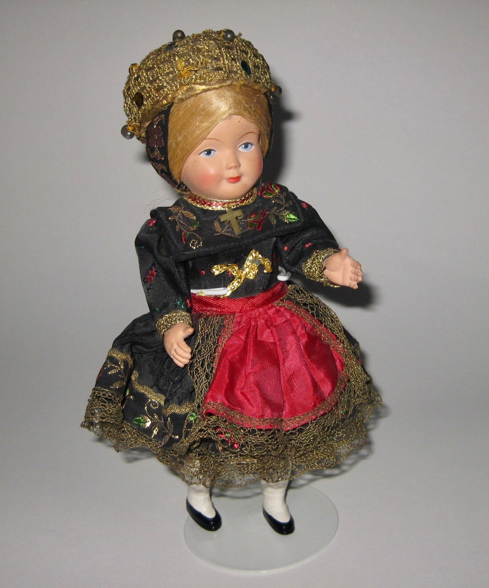 Adorable German Regional Tracht Doll Vintage 1950s Celluloid Etsy