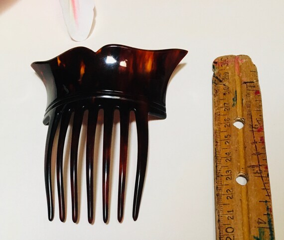 Translucent Shell Hair Comb Small Antique | Fine … - image 6