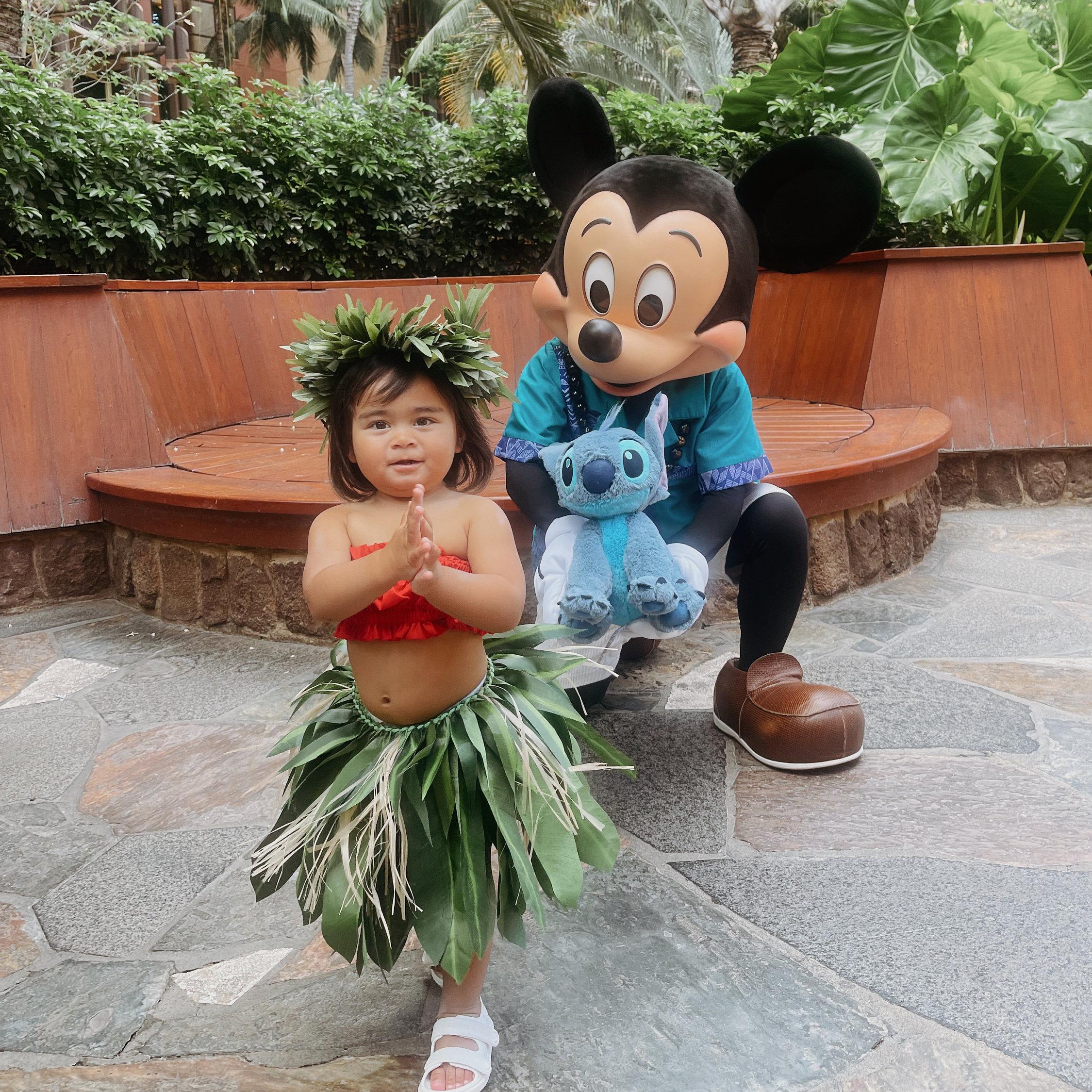 Hawaiian Ti Skirt Set Lilo & Friends For Smaller Hula Gal 
