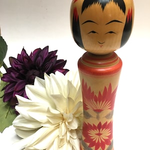 Vintage Naruko Kokeshi Doll By Takahashi Teruyuki Traditional Japanese Material Culture Folk Art Gift