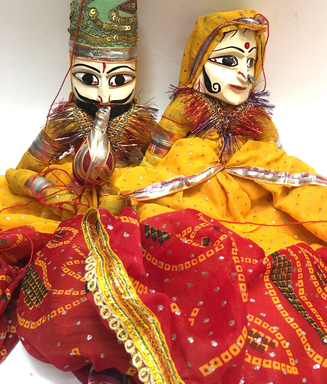 Kathputli of Rajasthan With Pungi & Nath Vintage Indian
