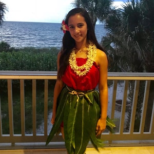 Hula Basics Keiki ~ The Hawaiian Ti Leaf Skirt ~ Lilo Adult Cosplay Costume Skirt ~ Child Kaikamahine Size Lilo Costumes & More