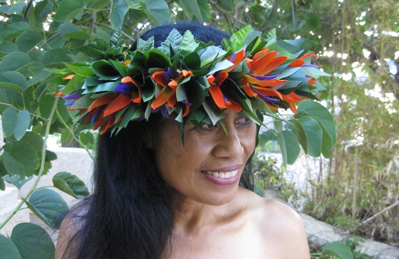 The Moku Manu Haku ~ A Quick Fix Go To Anyplace Anytime Stunning Hawaiian Headpiece