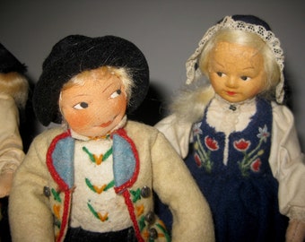 3 Decades Of Norwegian Dolls By Rønnaug Petterssen | Setesdal & Gudbrandsdalen | Bunad For Men and Women Vintage Collectibles Used And Loved