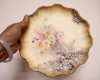 Antique Doulton Burslem Dinner Ware, Daisies On My Plate Collector Plate Steampunk Dining Table Perfect Gift