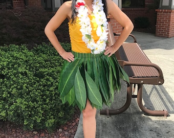 Hawaiian Ti Leaf Skirt ~ Deluxe Hula Version