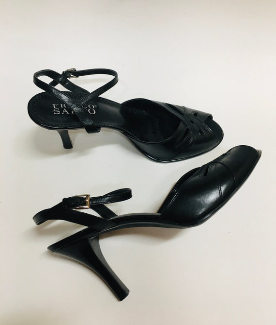 Peep Toe Shoes Franco Sarto Vintage New | Peek A … - image 10