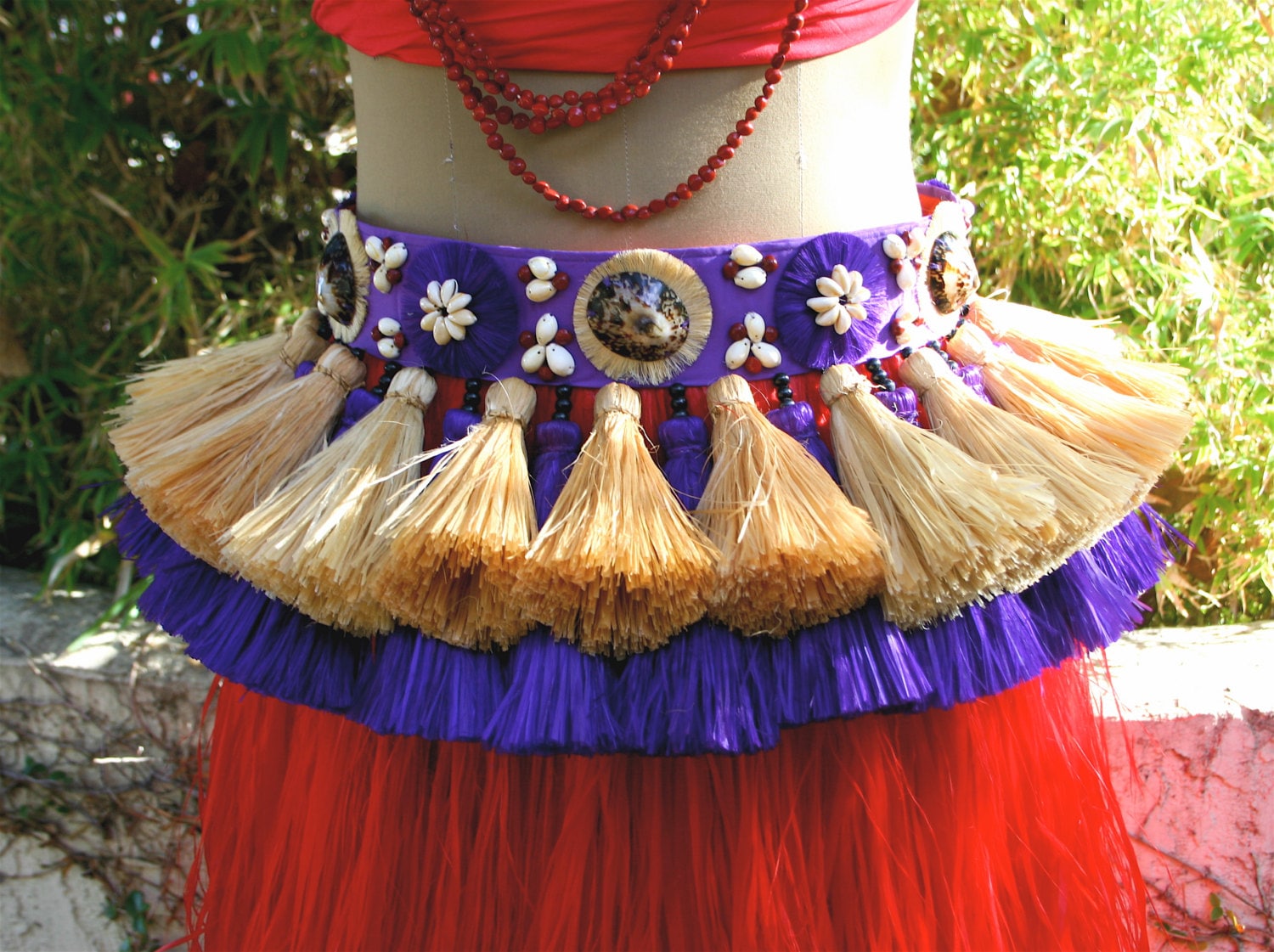Conjunto de falda hawaiana Ti Lilo & Friends para artistas de Hula