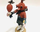 Little Koyemsi Mudhead Kachina Doll Native Material Culture Small 6.5 Inch Hopi Katsina Late Action Period