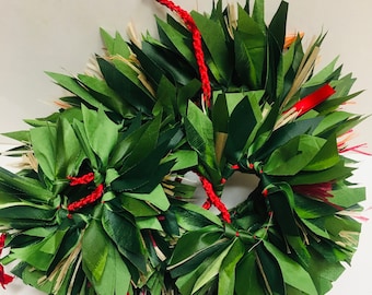 Ti Leaf Accessories For Islanders ~ Hawaiian Faux Greenery Good For Lilo, Little Haka Warriors & So Many More