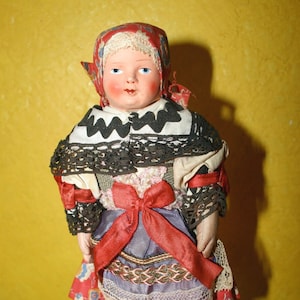 Little Moravian Vintage Doll Sweet Gift